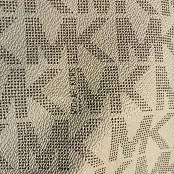 Michael Michael Kors Handbag Purse. Beige Color With MK Logo. Front Pocket. - Picture 7 of 16